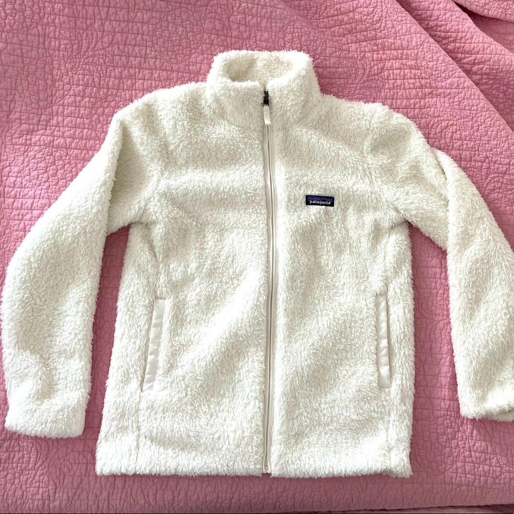Birch White Patagonia Zip-Up Fleece